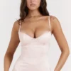 Stefania Soft Peach korsetter-maxidress
