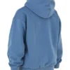 Storm Azure bomullsfleece-hettegenser med glidelås