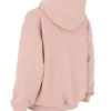 Storm Blush bomullsfleece-hettegenser med glidelås