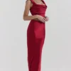 Sydel Ruby Satin Bias Cut Maxi Skjørt