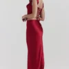 Sydel Ruby Satin Bias Cut Maxi Skjørt
