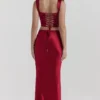 Sydel Ruby Satin Bias Cut Maxi Skjørt