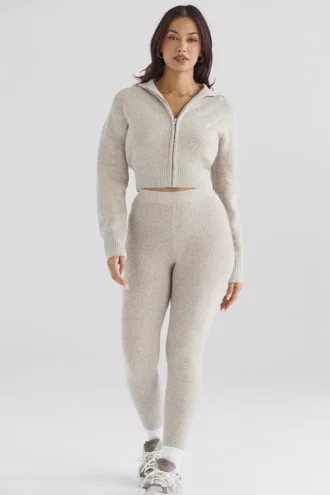 Sydney Opal ribbestrikkede leggings