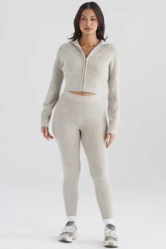 Sydney Opal ribbestrikkede leggings