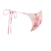 Tahiti bikinier med blomstertrykk og snøring i sidene som underdeler
