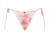 Tahiti bikinier med blomstertrykk og snøring i sidene som underdeler
