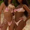 Caribe bikinitopper med blomstertrykk