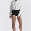 Tahni svarte shorts med høy midje