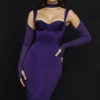 Talika Grape Korsetter Midi-kjoler