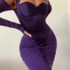 Talika Grape Korsetter Midi-kjoler
