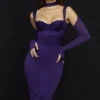 Talika Grape Korsetter Midi-kjoler