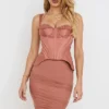 Talya Antique Rose korsetter-midikjole