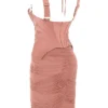 Talya Antique Rose korsetter-midikjole