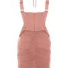 Talya Antique Rose korsetter-midikjole