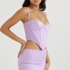 Tamsin Orchid Satin Korsetter