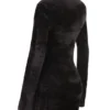 Taya Charcoal Chenille minikjole