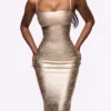 The Body Champagne Bandage Maxi Kjol – Begrenset utgave