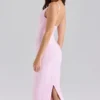 The Hourglass Baby Pink Midi Bandage Kjol