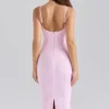 The Hourglass Baby Pink Midi Bandage Kjol