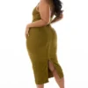 The OG Olive Midi Bandage Kjoler