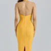 The Sculpt Orange Sherbet Midi Bandage Kjoler