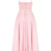 Tiffany Parisian Pink Satin A-Line Midi-kjoler