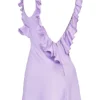 Tink Orchid Satin Ruffle Mini Kjoler