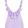 Tink Orchid Satin Ruffle Mini Kjoler