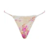 Toulouse bikinier med blomstertrykk og volangkant på underdelene