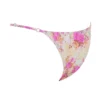 Toulouse bikinier med blomstertrykk og volangkant på underdelene