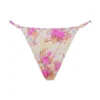 Toulouse bikinier med blomstertrykk og volangkant på underdelene