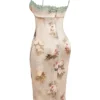 Venus Vintage blomstret midikjole