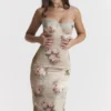 Venus Vintage blomstret midikjole