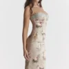Venus Vintage blomstret midikjole