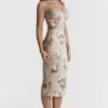 Venus Vintage blomstret midikjole