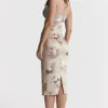 Venus Vintage blomstret midikjole