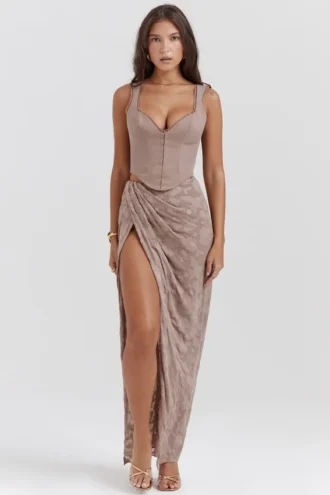 Vesper Mushroom Maxi-skjørt